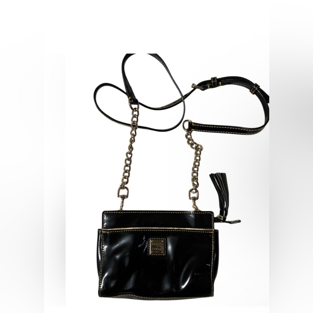 Dooney & Bourke Black and Gold Small Crossbody Bag - Picture 5 of 7